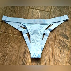 NWT Honey Birdette baby blue Essentials open back brief